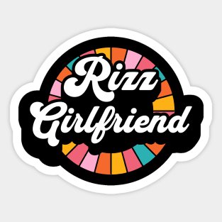 Rizz Girlfriend | GF | W Riz | Rizzler | Rizz god | Funny gamer meme | Streaming | Rizzard Sticker